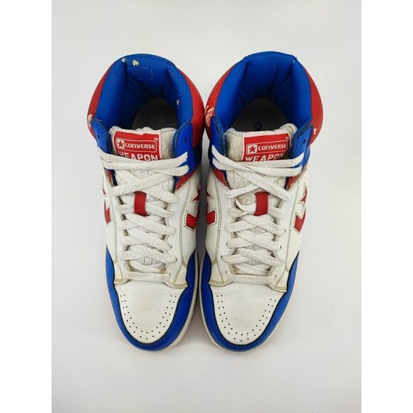 Converse Men’s Vintage Weapon 3Y0207 White Leather Shoes Size 10.5 main image 8